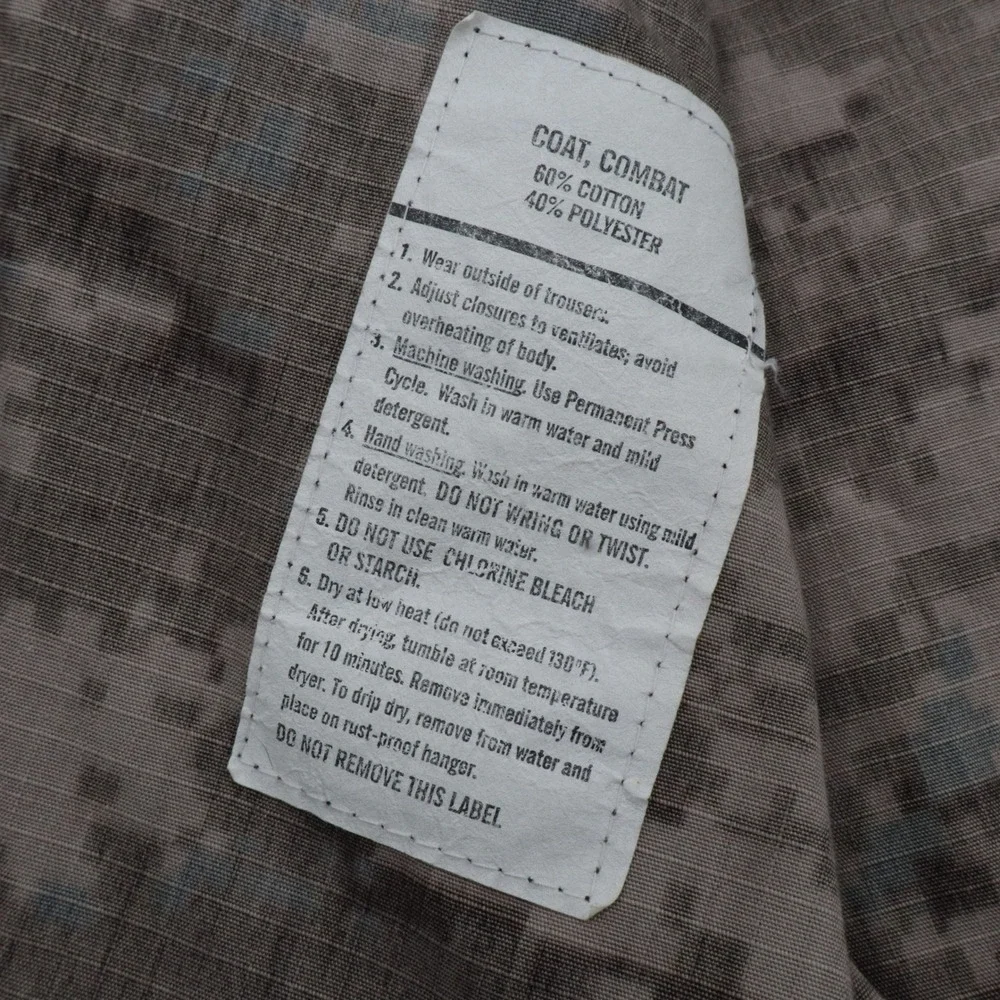Genuine Gear Combat Coat Mens 2XL Grey Digital Camo‎ Tactical Ripstop Jacket